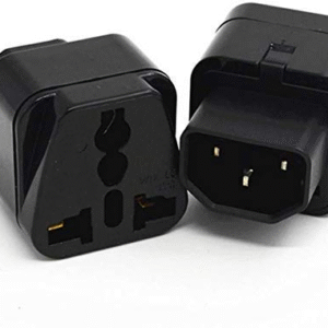Generic IEC C14 to Universal Female Power Adapter Product Overview The Generic IEC C14 to Universal Female Power Adapter provides worldwide compatibility for devices requiring IEC power connections. This black plastic adapter converts an IEC C14 input to a universal female socket