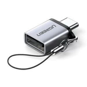 UGREEN USB-C Male to USB-A 3.0 Female Adapter with Lanyard (Space Gray) - US270 (UG-50283)