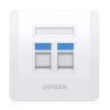 UGREEN Dual-Port Wall Plate White - NW144 (UG-80182)