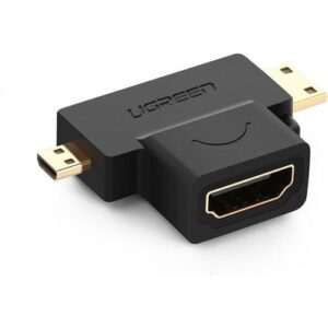 UGREEN Micro HDMI Male + Mini HDMI Male to HDMI Female Adapter - HD129 (UG-20144)
