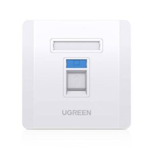 UGREEN Single-Port Wall Plate White - NW144 (UG-80180)