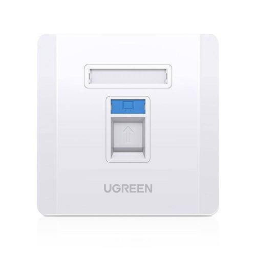 UGREEN Single-Port Wall Plate White - NW144 (UG-80180)