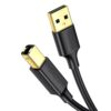 UGREEN USB-A 2.0 AM to BM Print Cable 3m (Black) - US135 (UG-10351)