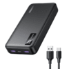 UGREEN 10000mAh 20W Two-way Fast Charging Power Bank - Black - PB311 (UG-25742)