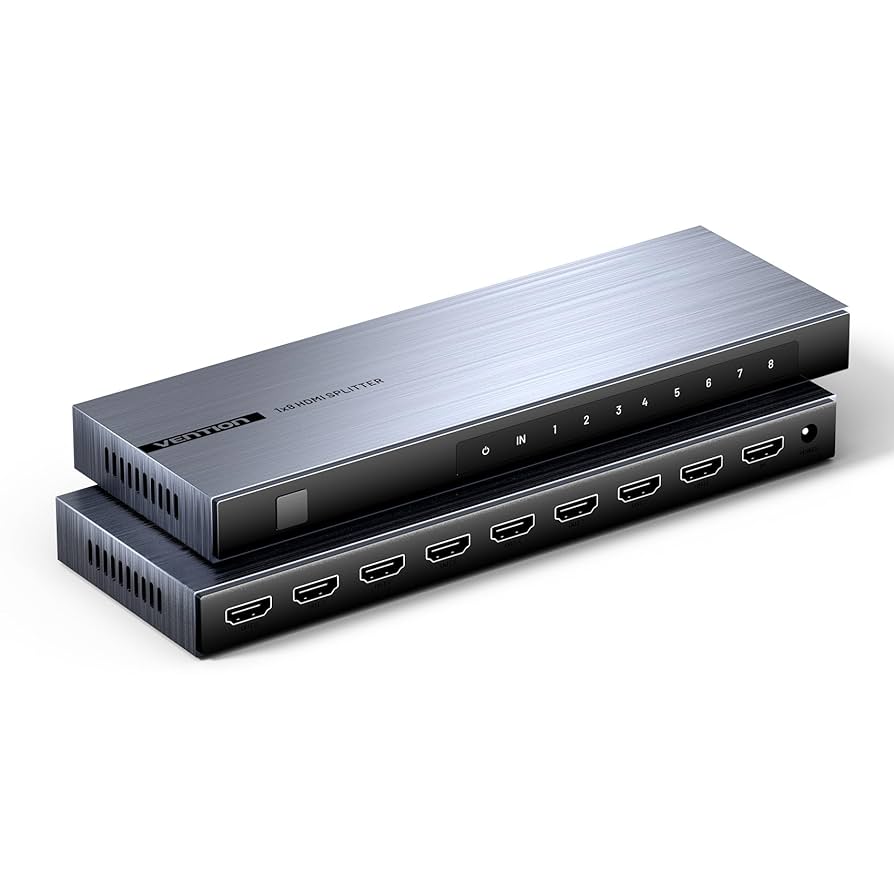 Vention 4K 1x8 HDMI Splitter Black Aluminum Alloy Type (AKQBO)