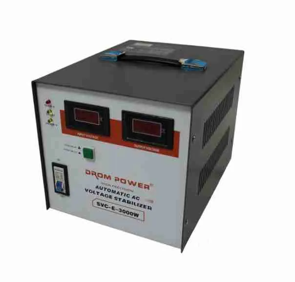 DROM SVC-E 2000W Digital (Single Phase) Servo Motor Voltage Stabilizer