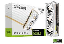 ZOTAC GAMING GeForce RTX 5080 SOLID OC White Edition 16GB GDDR7 Graphics Card (ZT-B50800Q-10P)